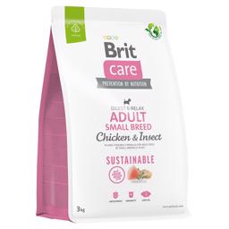 BRIT Care Hundefoder Sustainable Adult Small Breed med Kylling & Insekter
